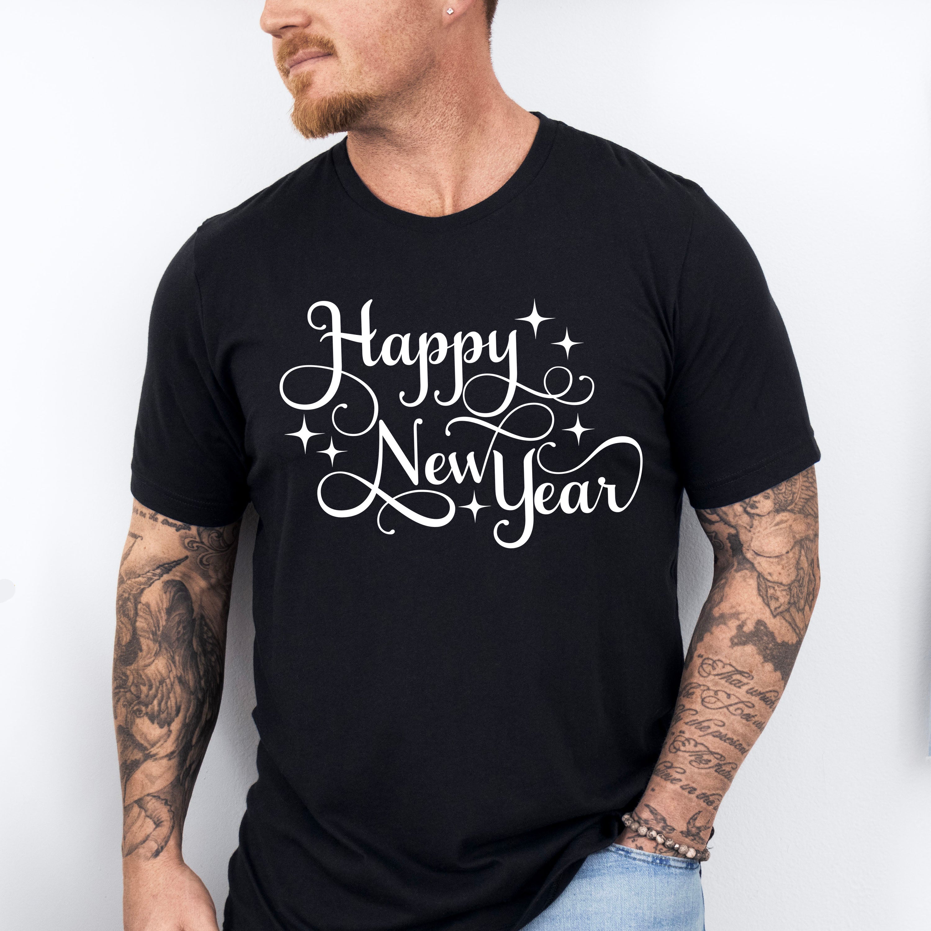 Happy New Year Sparkles - New Years Unisex Crewneck T-Shirt Sweatshirt Hoodie