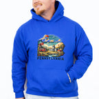 Colorful Pennsylvania State Design - States & Cities Unisex Crewneck T-Shirt Sweatshirt Hoodie