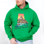 Colorful Rhode Island State Design - States & Cities Unisex Crewneck T-Shirt Sweatshirt Hoodie