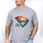 Colorful South Carolina State Design - States & Cities Unisex Crewneck T-Shirt Sweatshirt Hoodie