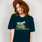 Colorful Massachusetts Design - States & Cities Unisex Crewneck T-Shirt Sweatshirt Hoodie