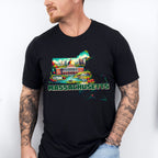 Colorful Massachusetts Design - States & Cities Unisex Crewneck T-Shirt Sweatshirt Hoodie