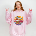 Colorful Minnesota Design - States & Cities Unisex Crewneck T-Shirt Sweatshirt Hoodie