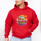 Colorful Minnesota Design - States & Cities Unisex Crewneck T-Shirt Sweatshirt Hoodie