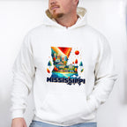 Colorful Mississippi Design - States & Cities Unisex Crewneck T-Shirt Sweatshirt Hoodie