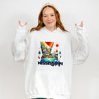 Colorful Mississippi Design - States & Cities Unisex Crewneck T-Shirt Sweatshirt Hoodie