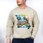 Colorful Missouri Design - States & Cities Unisex Crewneck T-Shirt Sweatshirt Hoodie