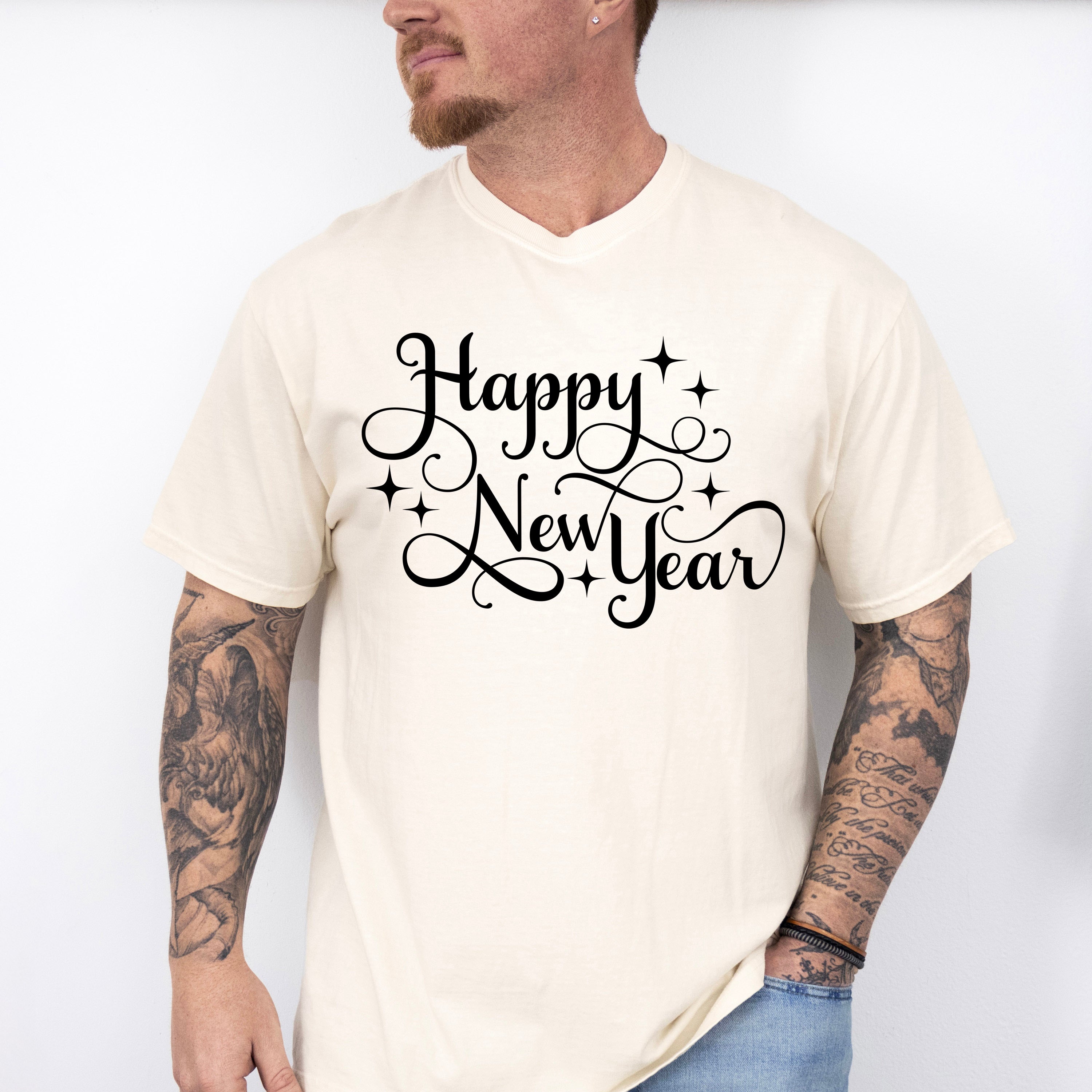 Happy New Year Sparkles - New Years Unisex Crewneck T-Shirt Sweatshirt Hoodie