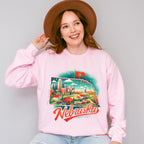 Colorful Nebraska Design - States & Cities Unisex Crewneck T-Shirt Sweatshirt Hoodie