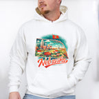 Colorful Nebraska Design - States & Cities Unisex Crewneck T-Shirt Sweatshirt Hoodie