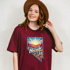 Colorful Nevada Design - States & Cities Unisex Crewneck T-Shirt Sweatshirt Hoodie
