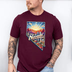 Colorful Nevada Design - States & Cities Unisex Crewneck T-Shirt Sweatshirt Hoodie