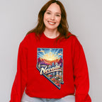 Colorful Nevada Design - States & Cities Unisex Crewneck T-Shirt Sweatshirt Hoodie