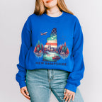 Colorful New Hampshire Design - States & Cities Unisex Crewneck T-Shirt Sweatshirt Hoodie