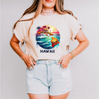Colorful Hawaii Design - States & Cities Unisex Crewneck T-Shirt Sweatshirt Hoodie