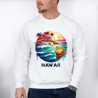 Colorful Hawaii Design - States & Cities Unisex Crewneck T-Shirt Sweatshirt Hoodie