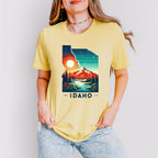 Colorful Idaho Design - States & Cities Unisex Crewneck T-Shirt Sweatshirt Hoodie