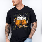 Happy New Year Beer Design - New Years Unisex Crewneck T-Shirt Sweatshirt Hoodie