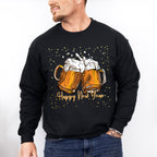 Happy New Year Beer Design - New Years Unisex Crewneck T-Shirt Sweatshirt Hoodie