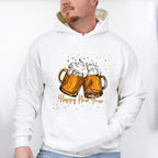 Happy New Year Beer Design - New Years Unisex Crewneck T-Shirt Sweatshirt Hoodie