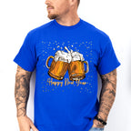 Happy New Year Beer Design - New Years Unisex Crewneck T-Shirt Sweatshirt Hoodie
