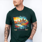 Colorful Iowa Design - States & Cities Unisex Crewneck T-Shirt Sweatshirt Hoodie