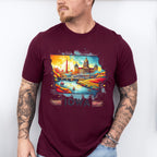 Colorful Iowa Design - States & Cities Unisex Crewneck T-Shirt Sweatshirt Hoodie