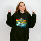 Colorful Kansas Design - States & Cities Unisex Crewneck T-Shirt Sweatshirt Hoodie