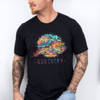 Colorful Kentucky Design - States & Cities Unisex Crewneck T-Shirt Sweatshirt Hoodie