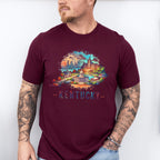 Colorful Kentucky Design - States & Cities Unisex Crewneck T-Shirt Sweatshirt Hoodie