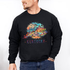 Colorful Kentucky Design - States & Cities Unisex Crewneck T-Shirt Sweatshirt Hoodie