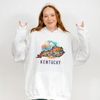 Colorful Kentucky Design - States & Cities Unisex Crewneck T-Shirt Sweatshirt Hoodie