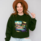 Colorful Louisiana Design - States & Cities Unisex Crewneck T-Shirt Sweatshirt Hoodie
