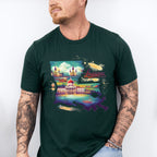 Colorful Louisiana Design - States & Cities Unisex Crewneck T-Shirt Sweatshirt Hoodie