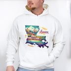 Colorful Louisiana Design - States & Cities Unisex Crewneck T-Shirt Sweatshirt Hoodie
