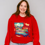 Colorful Louisiana Design - States & Cities Unisex Crewneck T-Shirt Sweatshirt Hoodie