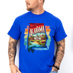 Colorful Alabama Design - States & Cities Unisex Crewneck T-Shirt Sweatshirt Hoodie