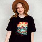 Colorful Arizona Design - States & Cities Unisex Crewneck T-Shirt Sweatshirt Hoodie