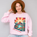 Colorful Arizona Design - States & Cities Unisex Crewneck T-Shirt Sweatshirt Hoodie