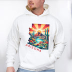 Colorful Arizona Design - States & Cities Unisex Crewneck T-Shirt Sweatshirt Hoodie