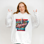 Colorful Arkansas Design - States & Cities Unisex Crewneck T-Shirt Sweatshirt Hoodie