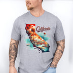 Colorful California Design - States & Cities Unisex Crewneck T-Shirt Sweatshirt Hoodie