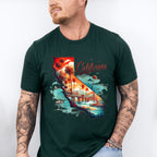 Colorful California Design - States & Cities Unisex Crewneck T-Shirt Sweatshirt Hoodie