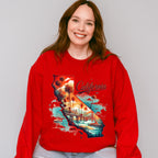 Colorful California Design - States & Cities Unisex Crewneck T-Shirt Sweatshirt Hoodie