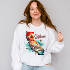 Colorful California Design - States & Cities Unisex Crewneck T-Shirt Sweatshirt Hoodie