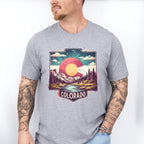 Colorful Colorado Design - States & Cities Unisex Crewneck T-Shirt Sweatshirt Hoodie