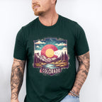 Colorful Colorado Design - States & Cities Unisex Crewneck T-Shirt Sweatshirt Hoodie
