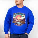 Colorful Colorado Design - States & Cities Unisex Crewneck T-Shirt Sweatshirt Hoodie