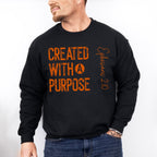Created With A Purpose - Christianity Unisex Crewneck T-Shirt Sweatshirt Hoodie