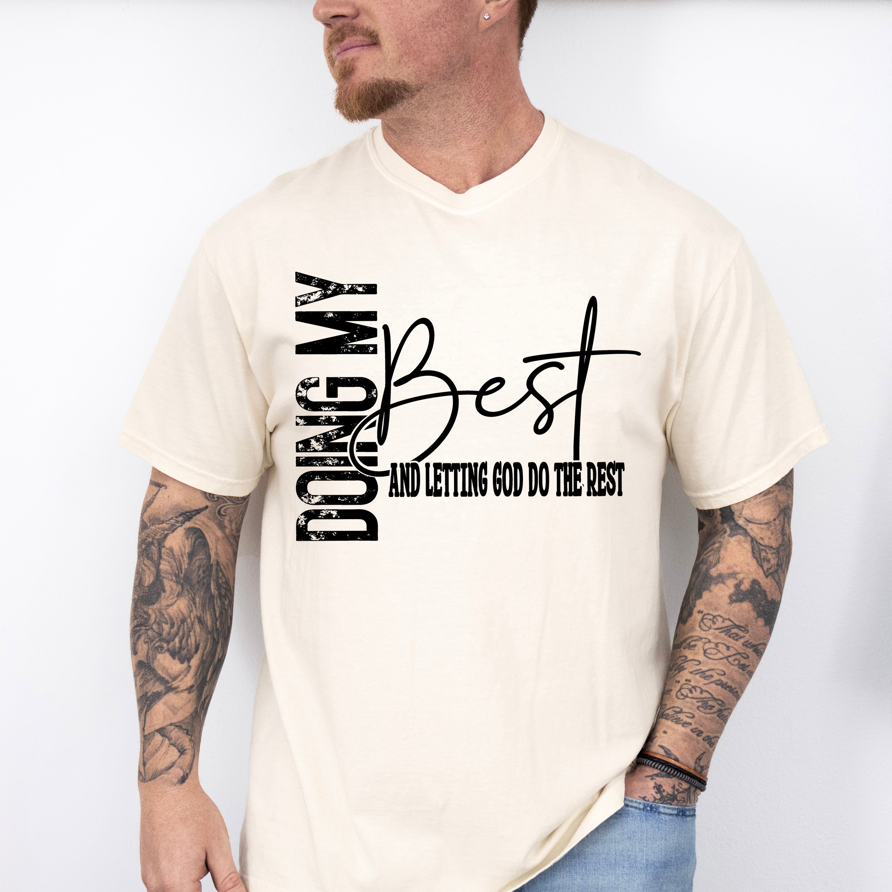 Letting God Do The Best - Christianity Unisex Crewneck T-Shirt Sweatshirt Hoodie